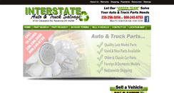 Desktop Screenshot of interstateautoandtrucksalvage.com